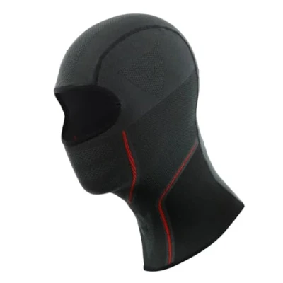 Abbildung von Dainese Thermo Balaclava, Motorrad Sturmhaube Winter, Warme und isolierende Sturmmaske, Winddichte für Herren Damen, Unisex, Nahtlos, Made in Italy, Schwarz/Rot