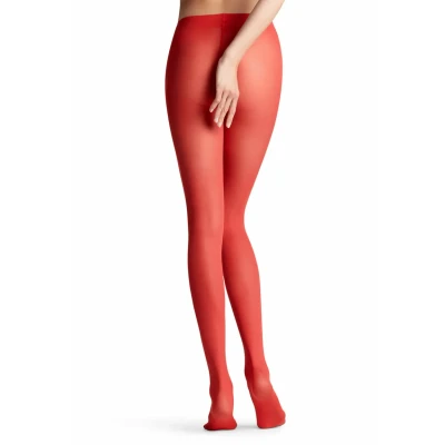 Abbildung von Falke DEL 30 Strumpfhose, Damen, Größe: S/M, Scarlet