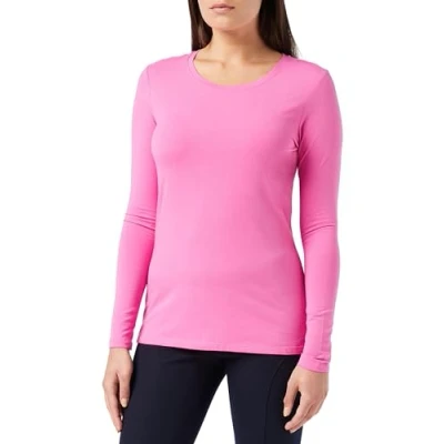 Abbildung von Amazon Essentials Damen Langärmeliges T Shirt mit Rundhalsausschnitt, Klassischer Schnitt (Erhältlich in Übergröße), Rosa, XXL