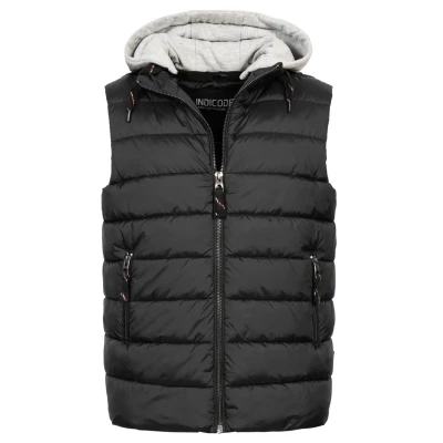 Abbildung von Indicode Jeans Stockton Weste, Herren, Größe: Large, Black