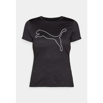 Abbildung von Puma Essential LOGO TEE Sport Tshirt, Damen, Größe: Medium, Black heather