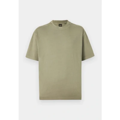 Abbildung von BOSS DYE Tshirt basic, Herren, Größe: Small, Open green