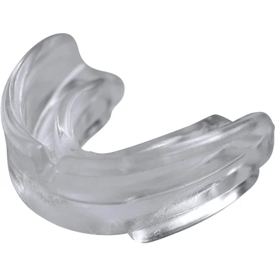 Abbildung von adidas Erwachsene Double CE Senior Mundschutz, Transparent, One Size