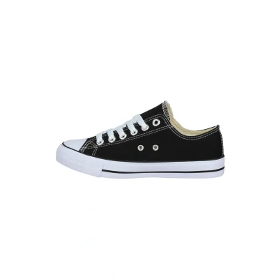 Abbildung von Elara Unisex Sneaker Textil Turnschuh Low top Chunkyrayan B YD3230 Schwarz 36