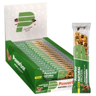 Abbildung von Powerbar Natural Protein Chocolate Nuts 18x40g Veganer Riegel + Natürliche Zutaten
