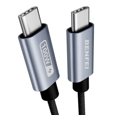 Abbildung von BENFEI New Silikon USB C auf Ladekabel, 100W Typ Ladekabel 2M lang, Schnellladeleistung für iPhone 15/15Pro/15Plus/15ProMax MacBook Pro/iPad Pro/Air 4,Samsung Galaxy S23+/S23