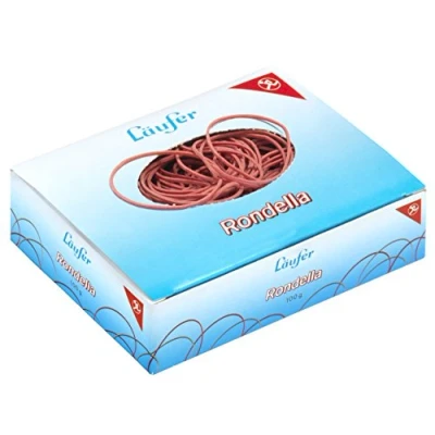 Abbildung von Läufer 50347 Rondella Gummiringe Nr. 6, Durchmesser 40 mm, 100g Schachtel, rot, besonders langlebig