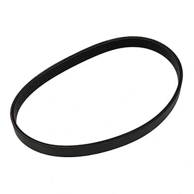 Abbildung von 6PJ490 Rasenmäher Antriebsriemen aus Gummi, schwarz, 14 mm Breite, 490 Umfang, geschlossene Schlaufe, Zahnriemen kompatibel mit Qualcast M2E1032M M2E1232M