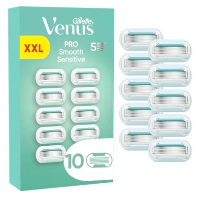 Abbildung von Gillette Venus Pro Smooth Sensitive Rasierklingen für empfindliche Haut, 10 Ersatzklingen