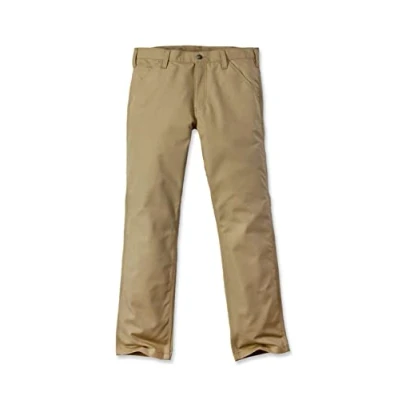 Abbildung von Carhartt, Herren, Rugged Professional Serie Flex Lockere Canvas Arbeitshose, Dunkles Khaki, W42/L30