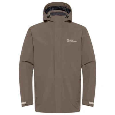 Abbildung von Jack Wolfskin Altenberg 3IN1 Regenjacke / wasserabweisende Jacke, Herren, Größe: 2XL, Cold coffee
