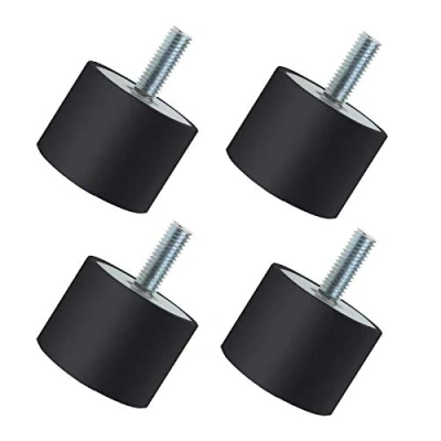 Abbildung von 4 Stück M8 40x30mm Gummi Absorber Halterungen Anti Vibrations Isolator Silentblock Dämpfer für Luftkompressoren Motoren Wasserpumpen