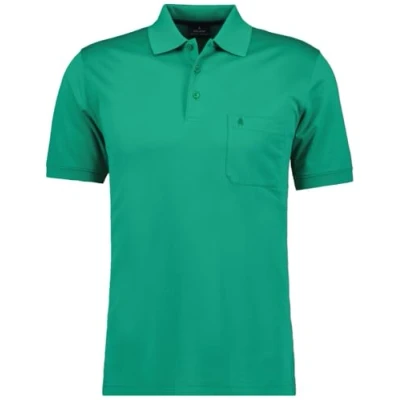 Abbildung von RAGMAN Herren Softknit Polo mit Brusttasche Kurzarm, 540391, SMARAGD, L