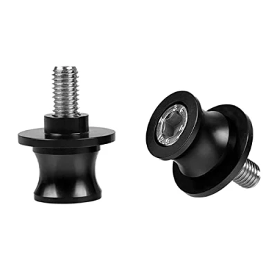 Abbildung von 2pcs CNC Montageständer Racingadapter Bobbins M10*1,5 Ständeraufnahme für Duke 790 2017 2019/790 Adventure/Adventure R/Adventure S 2019 Schwarz