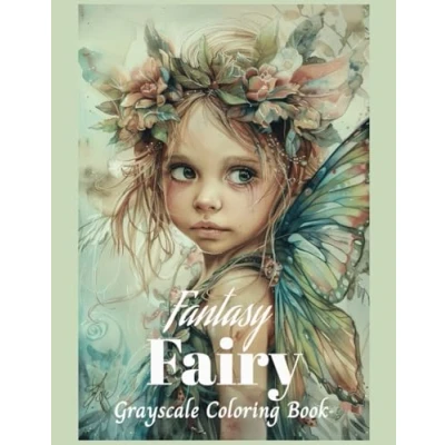 Abbildung von Fantasy Fairy Grayscale Coloring Book: Enchanted Forests, Magical fairies, for Relaxation and Stress Relief (Mythical Creatures, Animals, Dragons, Other Imaginary Beasts)