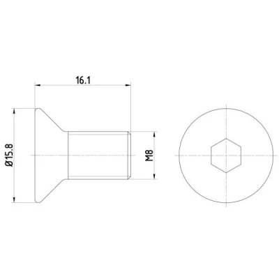 Abbildung von TEXTAR TPM0006 Schraube, Bremsscheibe MAZDA: RX 7 III, 6 Hatchback, Estate, MERCEDES BENZ: ML Class