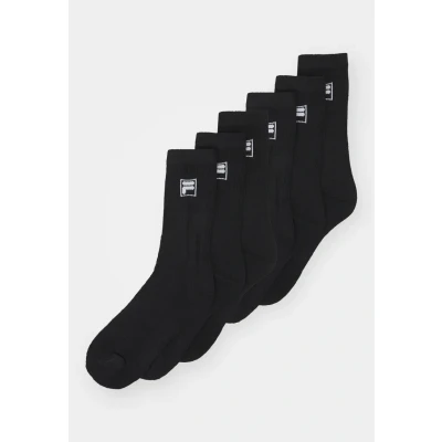 Abbildung von Fila CREW Tennis 6 PACK Unisex Socken, Größe: 39 42, Black