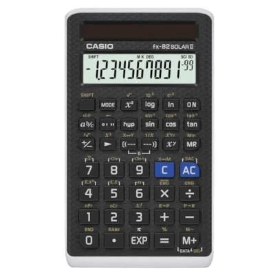 Abbildung von Casio FX 82SOLARII Schulrechner Schwarz Display (Stellen): 12 solarbetrieben (B x H T) 71 10 134 mm