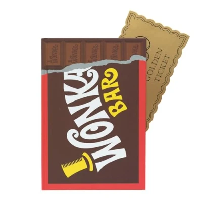 Abbildung von Grupo Erik Premium Notizbuch A5 Wonka Schokolade Notizblock Tagebuch für Erwachsene und Kinder Offizieller Willy Fanartikel
