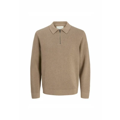Abbildung von Jack &amp; Jones Premium Strickpullover, Herren, Größe: XL, Greige