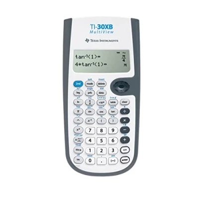 Abbildung von Texas Instruments TI 30XB Mulitview Wissenschaftlicher Taschenrechner, Grau, Weiß