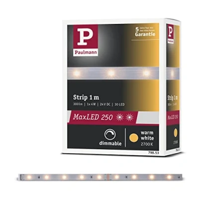 Abbildung von Paulmann 79853 LED Stripe MaxLED 250 Warmweiß 2700K 1m IP20 incl. 1x4 Watt Strip Lichtband