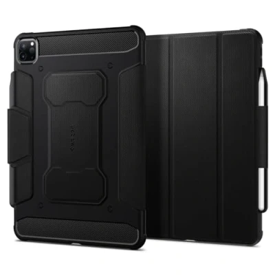 Abbildung von Rugged Armor Pro Klapphülle für das iPad 12.9 (2021 / 2022) Schwarz