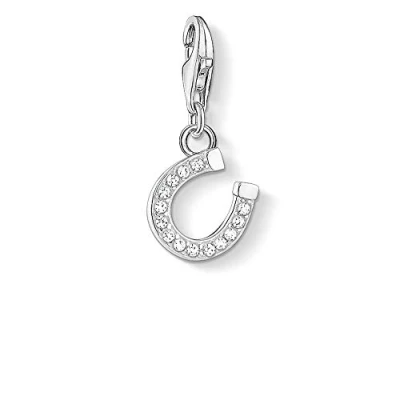Abbildung von Thomas Sabo Damen Charm Anhänger Hufeisen Zirkonia Club 925 Sterling Silber 1795 051 14