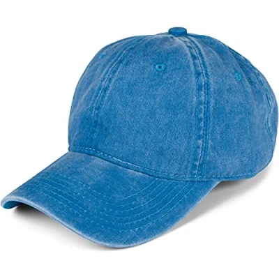 Abbildung von styleBREAKER 6 Panel Vintage Cap im Washed Used Look, Basecap, Baseball Cap, verstellbar, Unisex 04023054, Farbe:Türkis