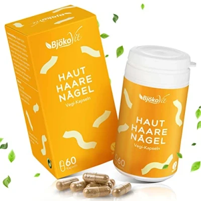 Abbildung von Haut Haare Nägel Vegi kapseln