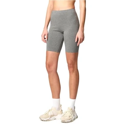 Abbildung von Merry Style Damen Sport Leggings kurz Sportleggings Radlerhose Sporthose aus Baumwolle MS10 200 (Mittel Melange,S)