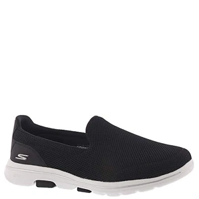 Abbildung von Skechers Damen Go Walk 5 sneakers, Black Textile White Trim, 38 EU