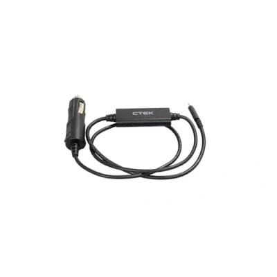 Abbildung von CTEK CS free USB C charge Cable 12V plug Laden Sie den internen Akku Ihres über die 12 V Zubehörbuchse Fahrzeugs auf, Schwarz