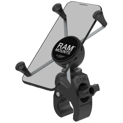 Abbildung von RAM Mounts Handyhalterung Tough claw Fahrrad/Motorrad/Scooter Universell Groß Schwarz Kunststoff