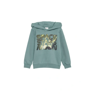 Abbildung von s.Oliver Weicher Kapuzenpullover für Kinder, Größe: 104/110, Türkisblau