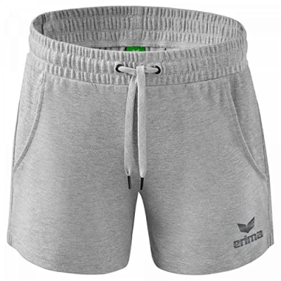 Abbildung von Erima Damen Essential Team Sweatshorts, hellgrau melange, 36