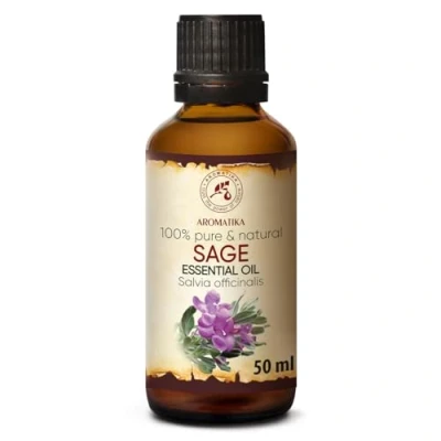 Abbildung von Salbeiöl 50ml Ätherisches Salbei Öl Salvia Officinalis Aromatherapie mit Diffusers und Duftlampen Duftöle für Seifen Kerzen Schönheit Entspannung Massage
