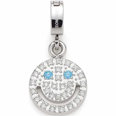 Abbildung von Leonardo Jewels Clip&amp;Mix Gothea Anhänger aus Edelstahl IP Gold, Kettenanhänger mit schwarzem Onyx und Glaskristall, geeignet für Gravur, Schmuck Geschenk, 023268