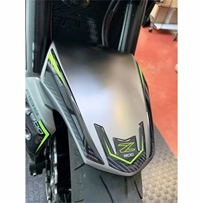 Abbildung von Harzaufkleber Kotflügelschutz kompatibel mit Motorrad Kawasaki Z900 Z 900 (Kotflügelschutz)