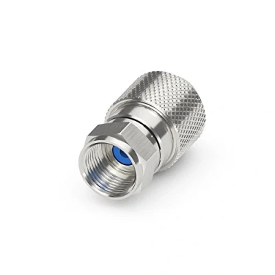 Abbildung von Sonero, F Stecker für Sat Kabel, Antennen Koaxial Kabel mit ⌀ 6,5 7,5 mm, einfache Selbst Konfektionierung, chrom, 6er Set
