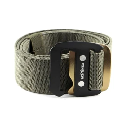 Abbildung von Tatonka Stretchbelt 38mm Elastischer Reisegürtel mit praktischem Hakenverschluss 125 cm lang / 3,8 breit (stone grey olive)