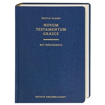 Abbildung von Novum Testamentum Graece (Nestle Aland) 28. Auflage: mit griechisch deutschem Wörterbuch