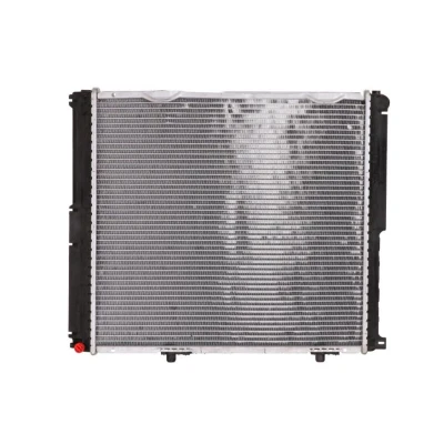 Abbildung von NRF 516572 Kühler, Motorkühlung Aluminium 533 485 42 mit Anbauteilen Kühlrippen gelötet MERCEDES BENZ: W124 Saloon, Estate