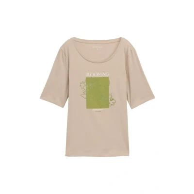 Abbildung von TOM TAILOR Damen 1047062 T Shirt, 32208 Soft Taupe Grey, L