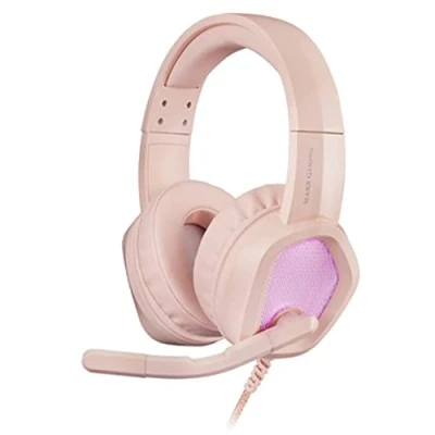 Abbildung von Mars Gaming MH320P Pink, Neodym RGB Flow Headset, Mikrofon und Kontrollbox