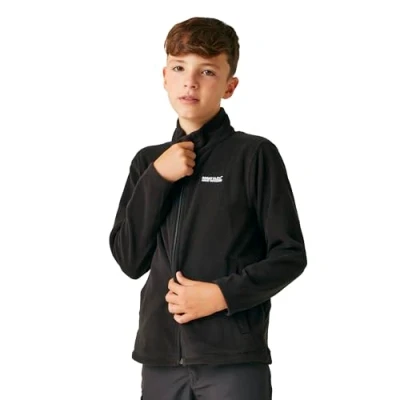 Abbildung von Regatta Unisex Kinder King Ii&#039; Lightweight Full Zip Fleece, Schwarz/Schwarz