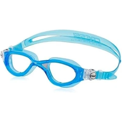 Abbildung von Cressi Flash Premium Erwachsene Schwimmbrille Antibeschlag und 100% UV Schutz, Blue/Weiß Transparent Linsen, Einheitsgröße