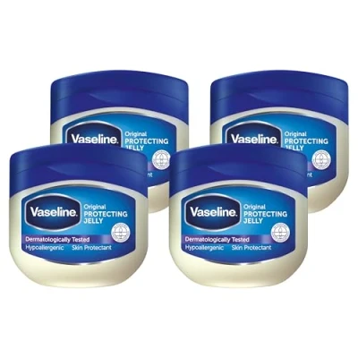 Abbildung von Vaseline Original Hautschutz, Hautpflege bei rissiger, trockener Haut und Ekzemen 4 x 100 ml