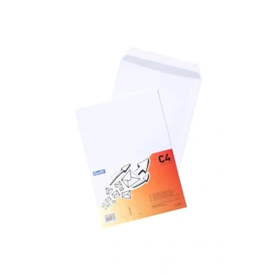 Abbildung von Bantex Briefumschläge DIN C4 (32,4 x 22,9 cm) / Umschläge mit Abziehstreifen, 25 Stück in Folienpackung (Weiß)