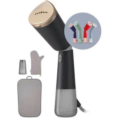 Abbildung von Philips Dampfglätter 5000 Serie Leistungsstarke 1400 W, kontinuierlicher Dampf, zwei Wassertanks, verstellbarer Kopf, Sohlenplatte aus Metall, inkl. Zubehör, anthrazit (STH5030/80)